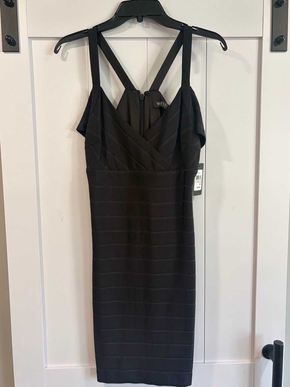 NWT Guess Bodycon Black Dress 6